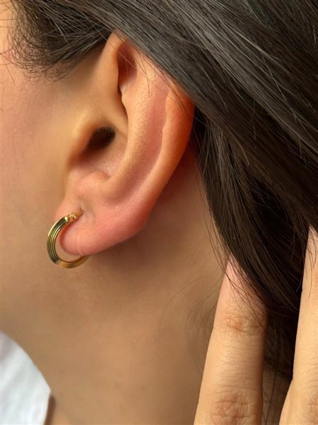 گوشواره طلا حلقه ای کدE1689