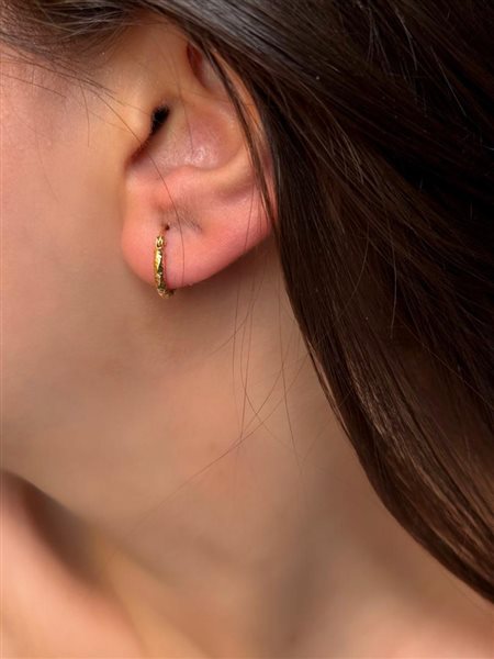 گوشواره طلا حلقه ای کدE1690