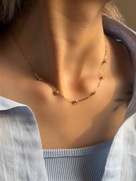 گردنبند طلا فیوژن کدNC1825