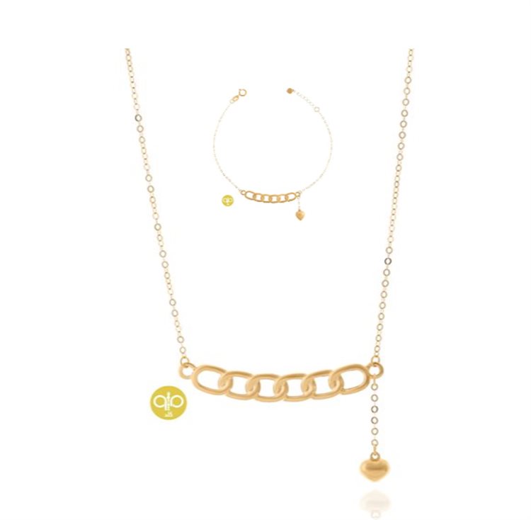 نیم ست طلا کارتیه سبک کدST203