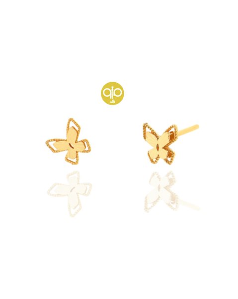 گوشواره طلا پروانه کدE1761