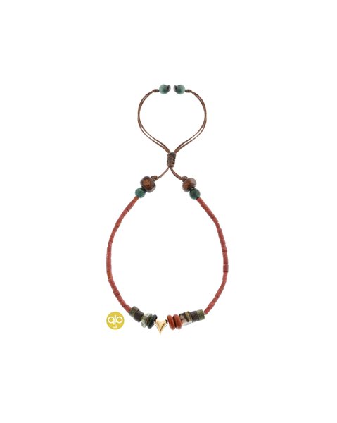 دستبند طلا قلب کدBRS943