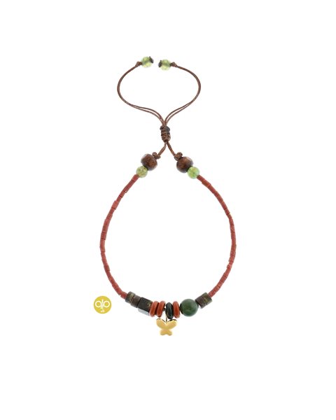 دستبند طلا پروانه کدBRS950