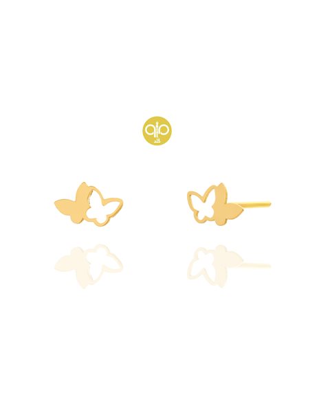 گوشواره طلا پروانه کدE1764