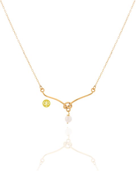 گردنبند طلا مروارید کدNC1922