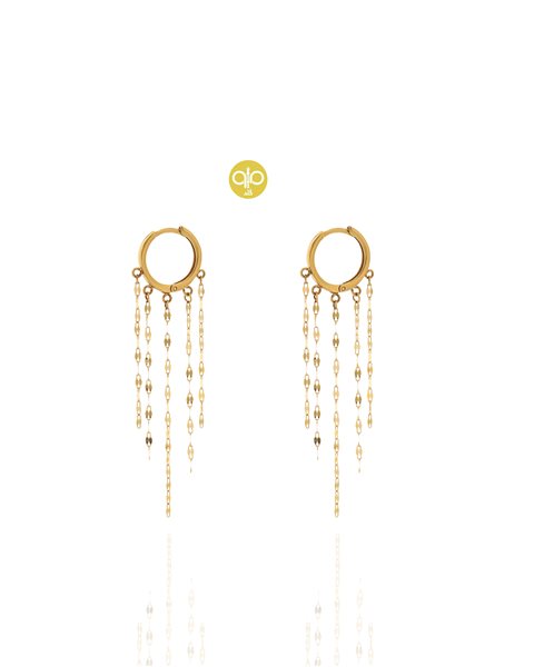 گوشواره طلا پولکی کدE1769