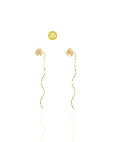 گوشواره طلا گل کدE1773