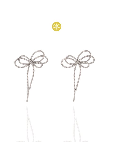 گوشواره طلا پاپیون کدE1775