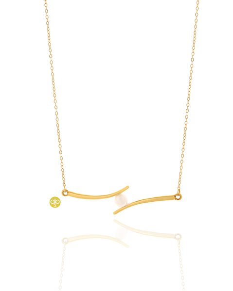 گردنبند طلا مروارید کدNC1927