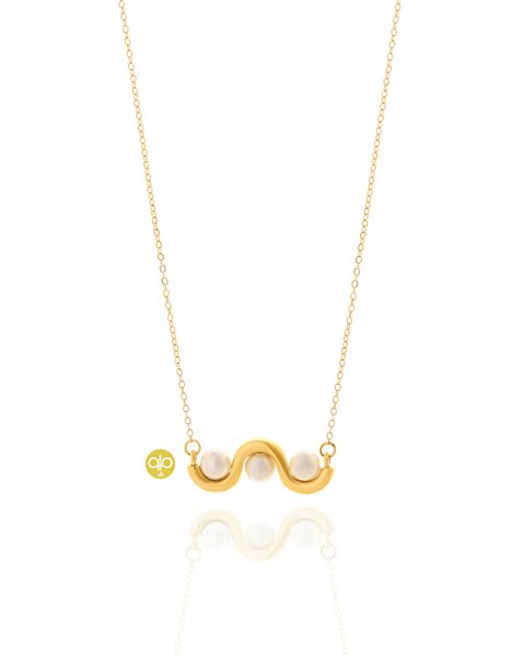 گردنبند طلا مروارید کدNC1932