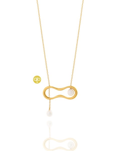 گردنبند طلا مروارید کدNC1933