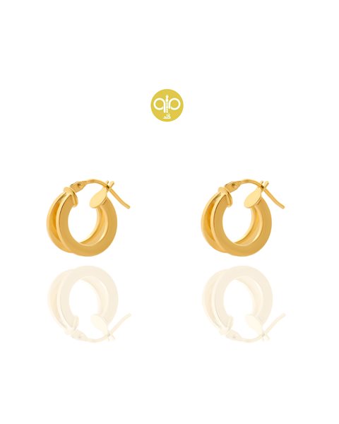 گوشواره طلا حلقه ای کدE1778