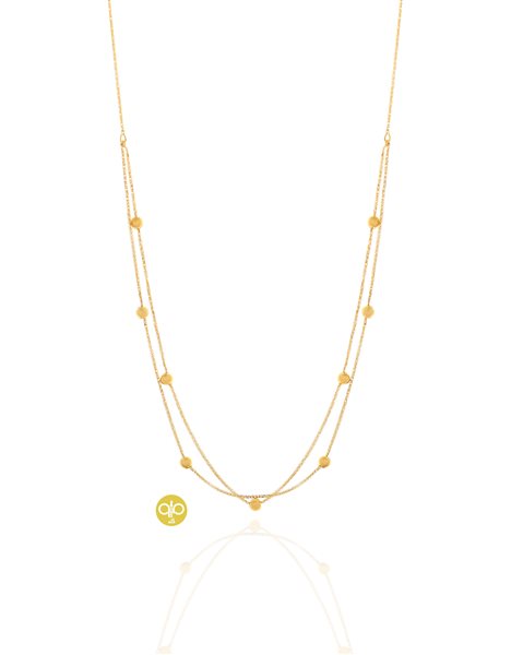 گردنبند طلا گوی کدNC1934