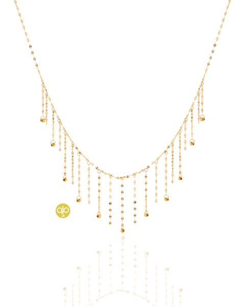 گردنبند طلا پولکی کدNC1935