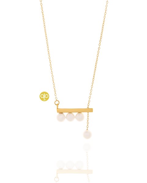 گردنبند طلا مروارید کدNC1936