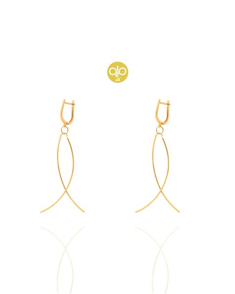 گوشواره طلا خط کدE1790