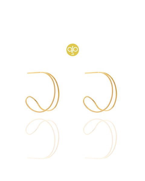 گوشواره طلا نیم دایره کدE1791