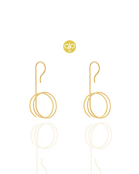 گوشواره طلا اسپیرال کدE1792