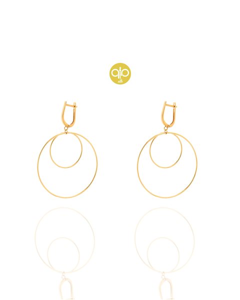 گوشواره طلا دایره کدE1793