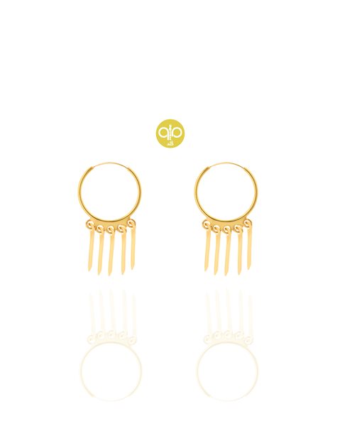 گوشواره طلا خط کدE1802