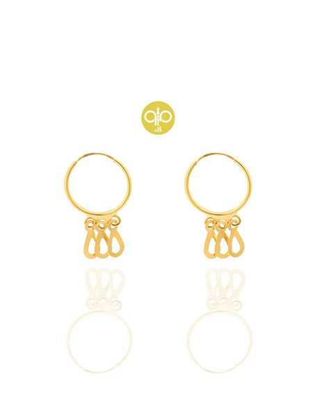 گوشواره طلا اشکی کدE1803