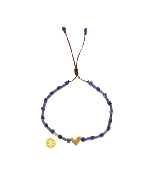 دستبند طلا قلب کدBRS958