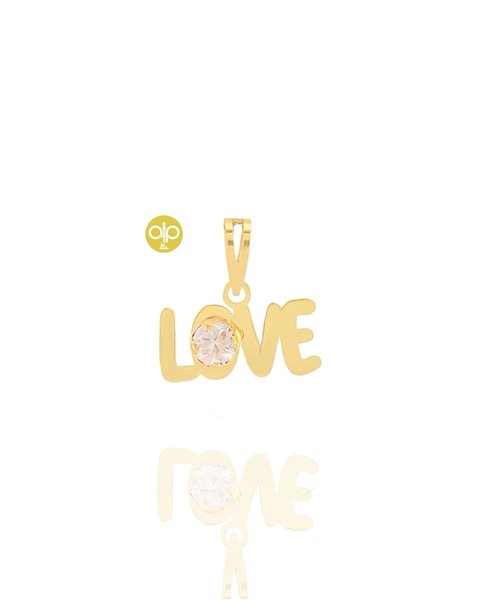 پلاک طلا LOVE کدN3505