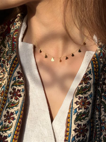 گردنبند طلا قلب کدNC2101