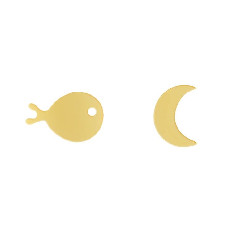 گوشواره ماه و ماهی کدE340