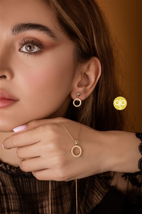 گوشواره طلا دایره کدE1132