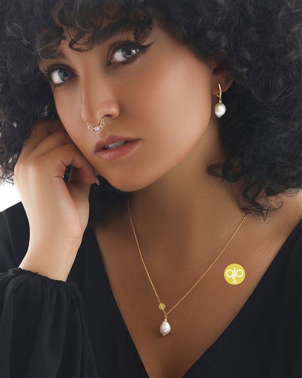 گوشواره طلا مروارید کدE1341