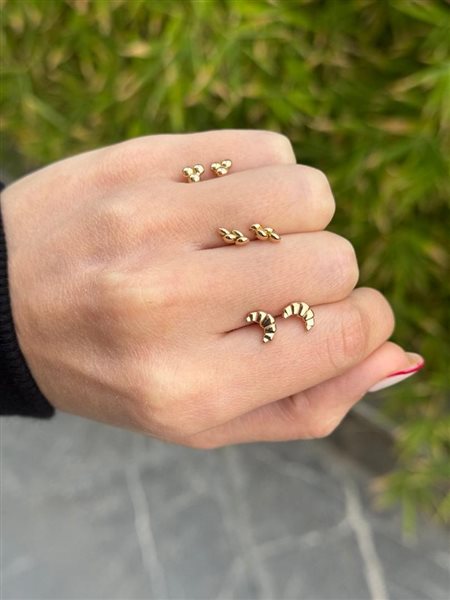 گوشواره طلا مثلث کدE1506