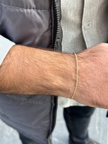 دستبند طلا کارتیه یک میلی متری کدBR784