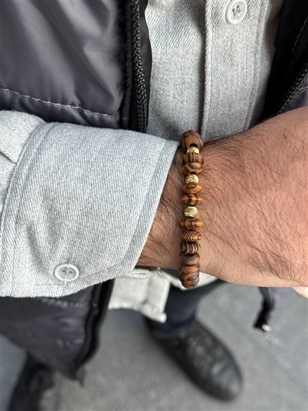 دستبند طلا گوی کدBRS835