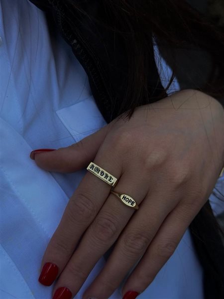 انگشتر طلا AMORE کدR2328