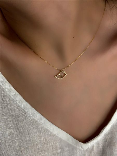 گردنبند طلا پرنده کدNC1771