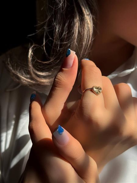 انگشتر طلا قلب کدR2360