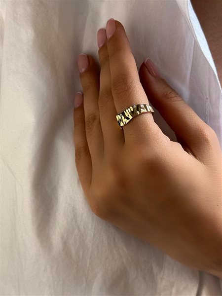 انگشتر طلا دفرمه کدR2371