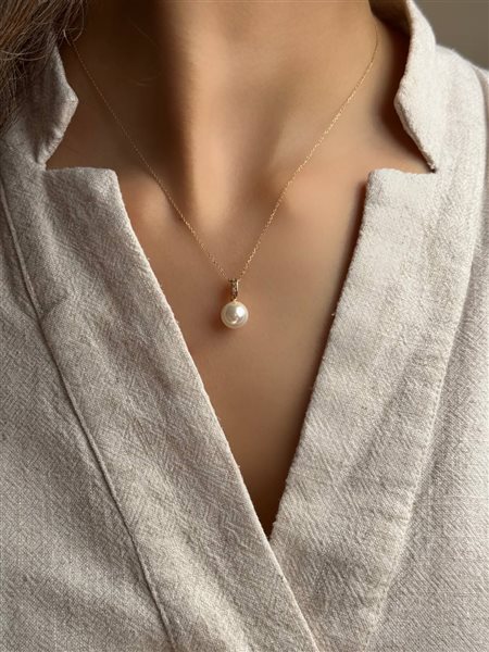گردنبند طلا مروارید کدNC1798