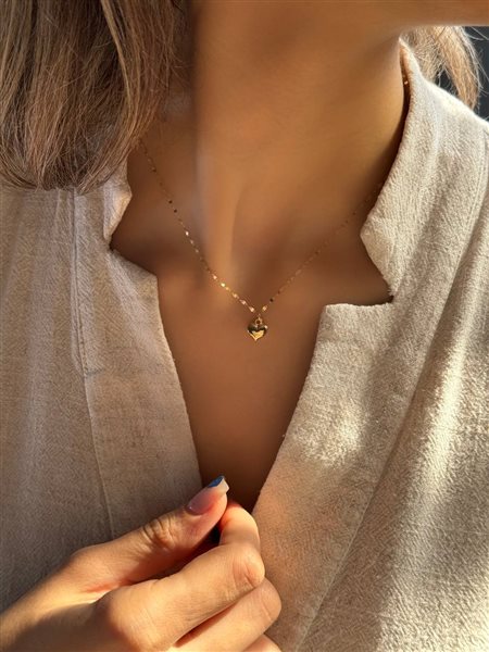 گردنبند طلا قلب کدNC1799