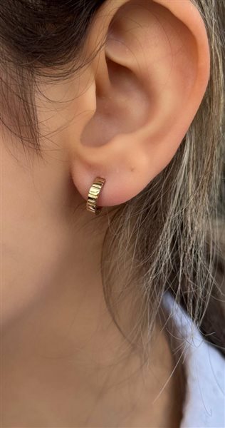 گوشواره طلا حلقه ای کدE1698