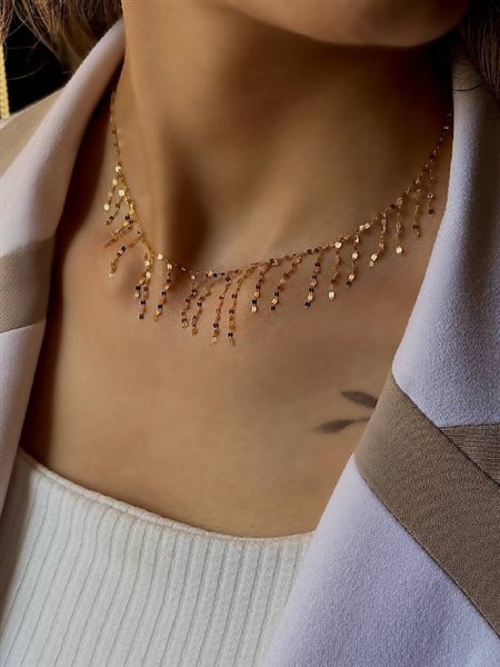 گردنبند طلا پولکی کدNC1815