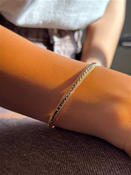 النگو طلا تراش خورده سایز 2 کدBA310