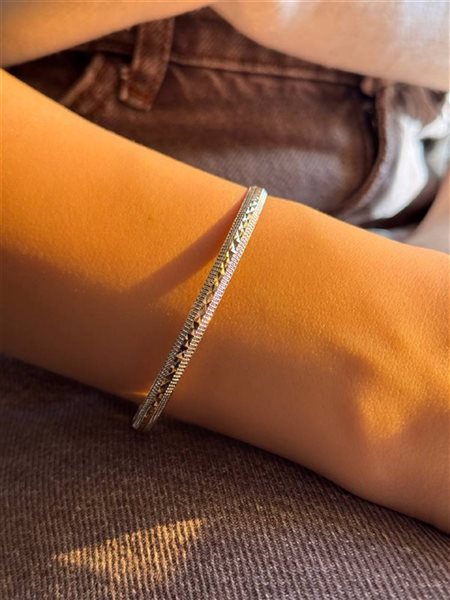 النگو طلا تراش خورده سایز 2 کدBA312