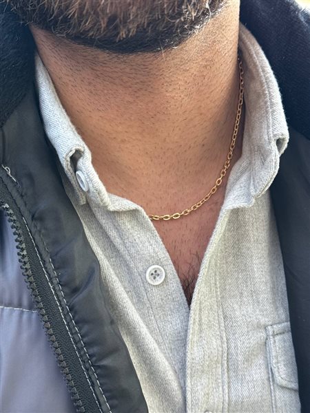 گردنبند طلا رولو کم اجرت کدNC1831