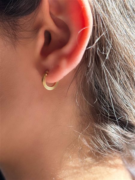 گوشواره طلا حلقه ای کدE1722