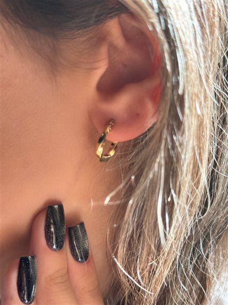 گوشواره طلا حلقه ای کدE1726