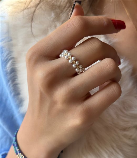 انگشتر طلا گوی کدRS141