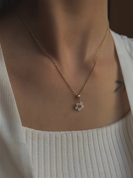 پلاک طلا گل کدN3306