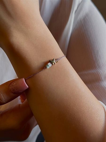 دستبند طلا پروانه کدBRS925